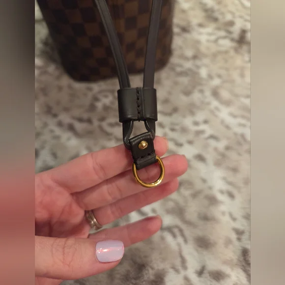 Louis Vuitton Neverfull MM Damier Ebene Rose Ballerine - Picture 12 of 16